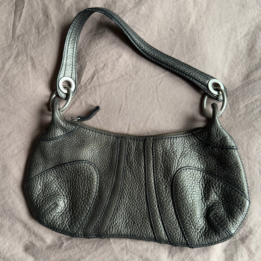 Metallic Banana Republic Leather Shoulder Bag